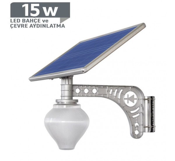 15 w Güneş Enerjili Sokak Lambası 15 w Güneş Enerjili Sokak Lambası - Görsel 1