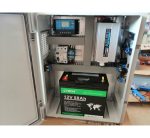 Solar Aydınlatma+ Tv paketi 4 640w Lifepo4 akülü