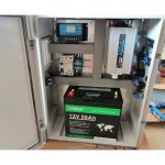 Solar Aydınlatma+ Tv paketi 4 640w Lifepo4 akülü